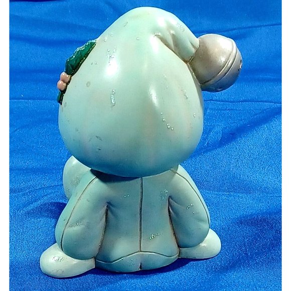 Ceramic Hand Painted Baby Toddler Snow Bunny Suit Shelf Sitter Statue Fi… - Picture 8 of 10